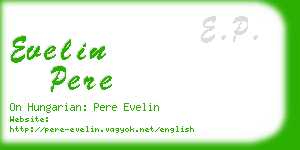 evelin pere business card